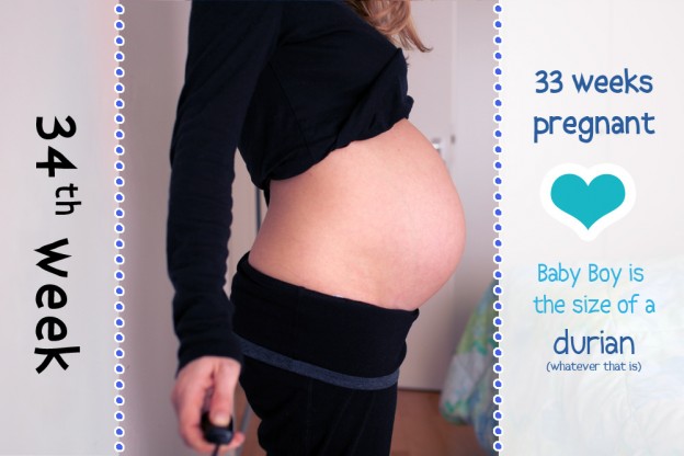 My 34th week baby bump story