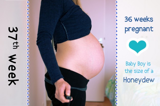 My 37th week baby bump story